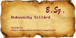 Bukovszky Szilárd névjegykártya